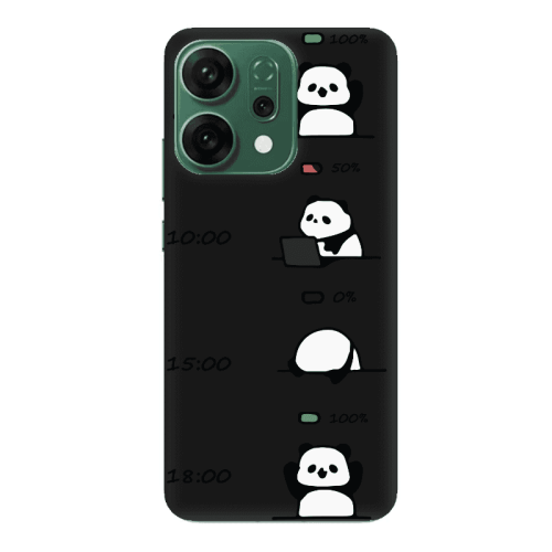Oppo RENO 14 My situation at work Black Colored Silicone TPU Θήκη