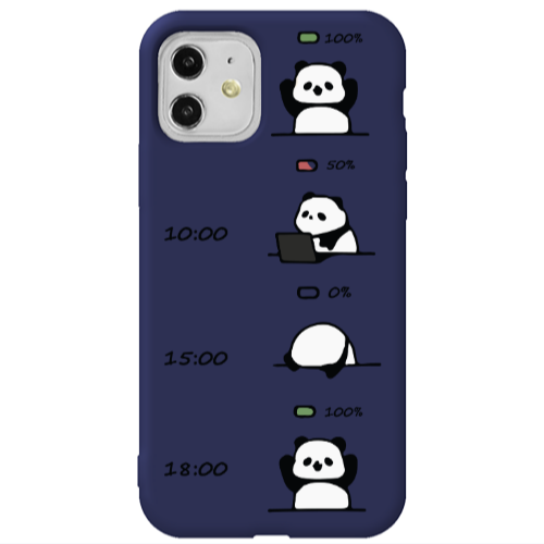 Apple iPhone 11  My situation at work Dark blue Colored Silicone TPU Θήκη
