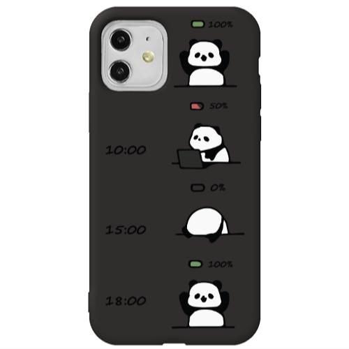 Apple iPhone 11  My situation at work Black Colored Silicone TPU Θήκη