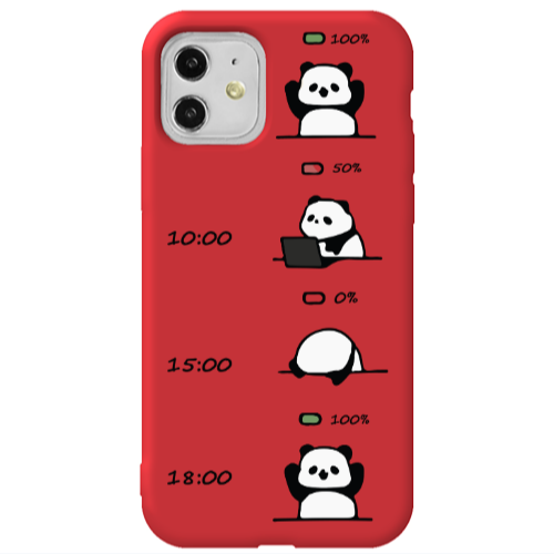 Apple iPhone 11  My situation at work Red Colored Silicone TPU Θήκη