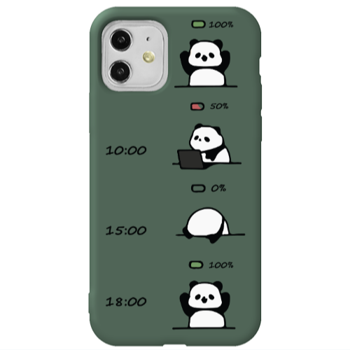 Apple iPhone 11  My situation at work Dark Green Colored Silicone TPU Θήκη