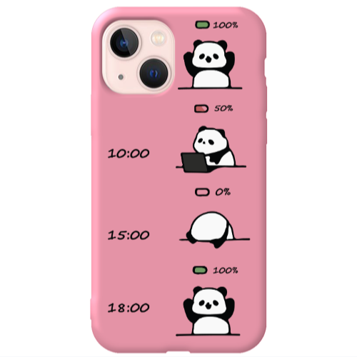 Apple iPhone 13 My situation at work Pink Colored Silicone TPU Θήκη
