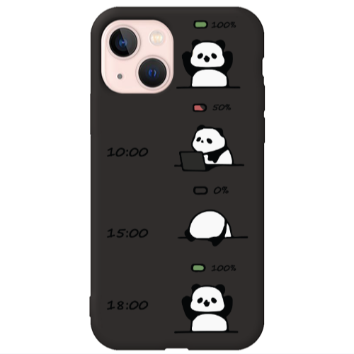 Apple iPhone 13 My situation at work Black Colored Silicone TPU Θήκη