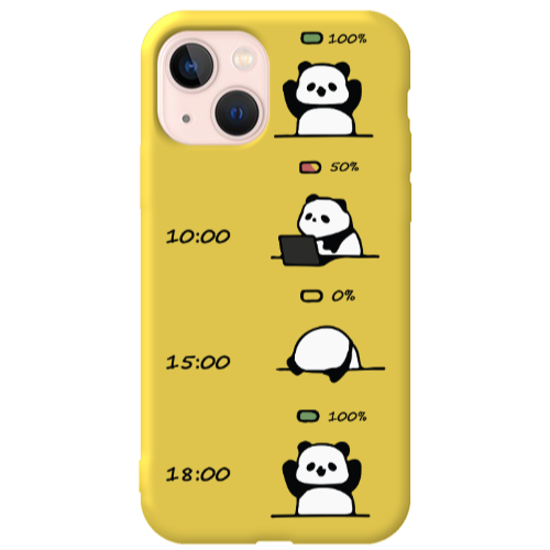 Apple iPhone 13 My situation at work Yellow Colored Silicone TPU Θήκη