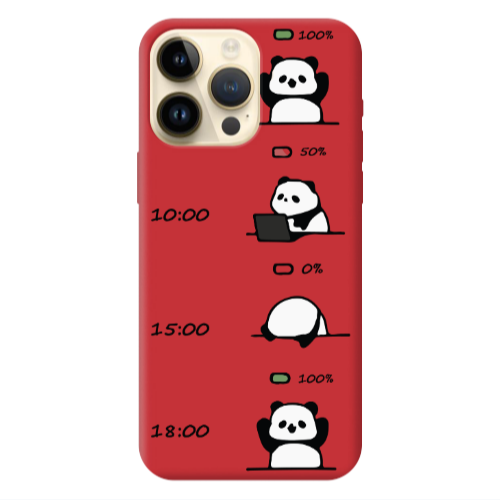 Apple iPhone 13 Pro Max My situation at work Red Colored Silicone TPU Θήκη