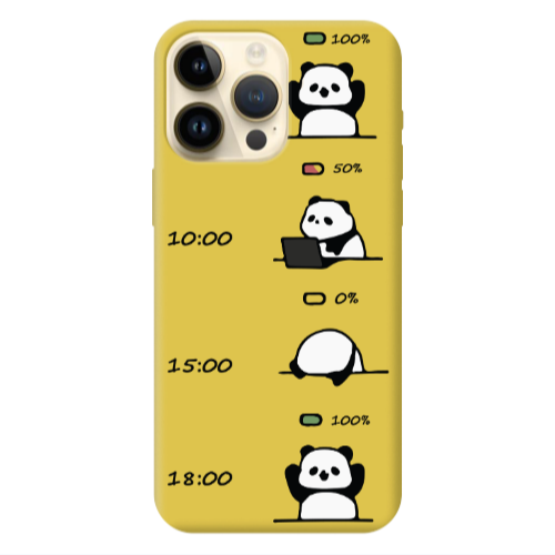 Apple iPhone 13 Pro Max My situation at work Yellow Colored Silicone TPU Θήκη