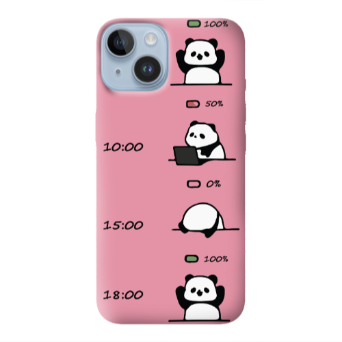 Apple iPhone 14  My situation at work Pink Colored Silicone TPU Θήκη