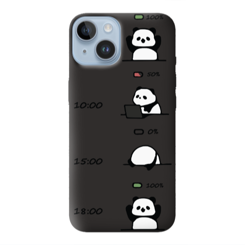 Apple iPhone 14  My situation at work Black Colored Silicone TPU Θήκη