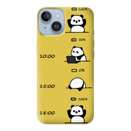 Apple iPhone 14 Plus My situation at work Yellow Colored Silicone TPU Θήκη