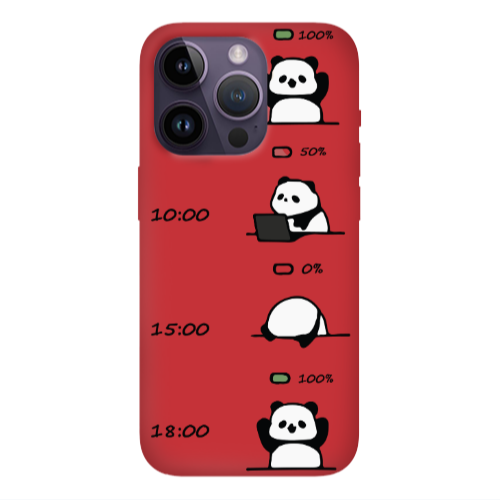 Apple iPhone 14 Pro  My situation at work Red Colored Silicone TPU Θήκη