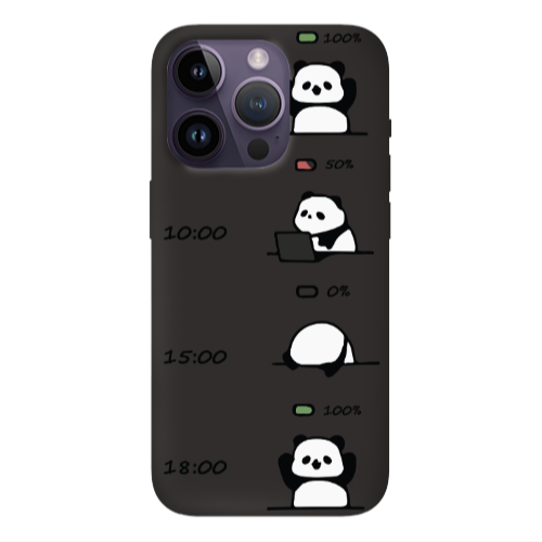 Apple iPhone 14 Pro Max My situation at work Black Colored Silicone TPU Θήκη