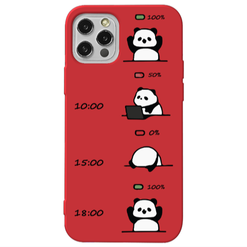 Apple iPhone 13 Pro My situation at work Red Colored Silicone TPU Θήκη