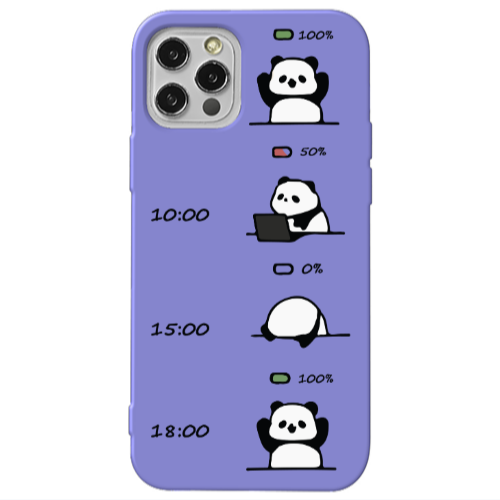 Apple iPhone 12 Pro My situation at work Purple Colored Silicone TPU Θήκη