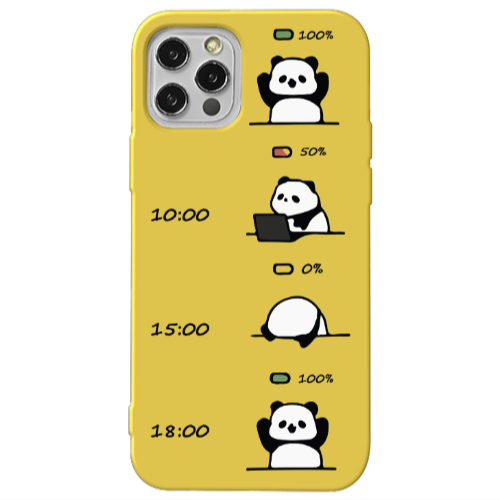 Apple iPhone 12 Pro My situation at work Yellow Colored Silicone TPU Θήκη