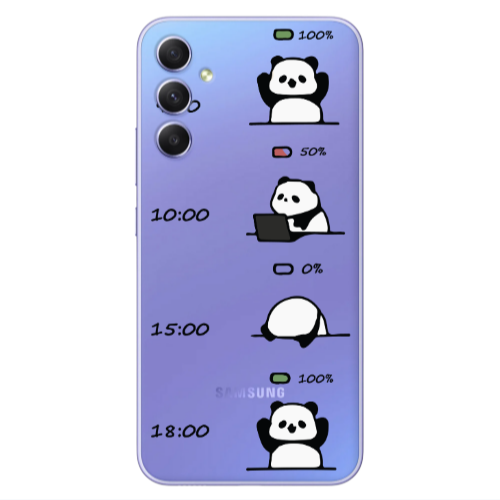 Samsung A34 My situation at work Transparent Silicone TPU Θήκη