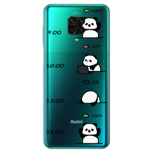 Xiaomi Redmi Note 9S My situation at work Transparent Silicone TPU Θήκη