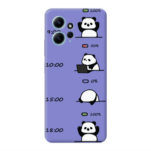 Xiaomi Redmi Note 12 4G My situation at work Purple Colored Silicone TPU Θήκη