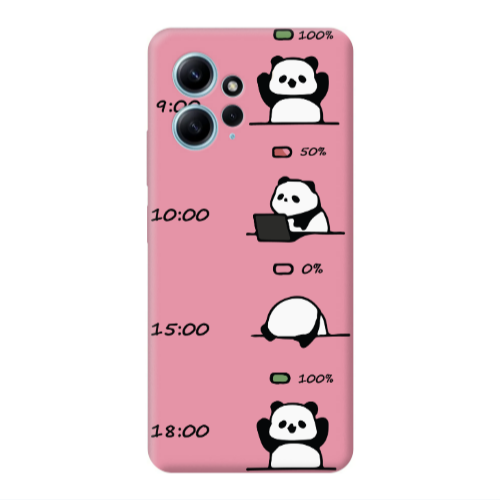 Xiaomi Redmi Note 12 4G My situation at work Pink Colored Silicone TPU Θήκη