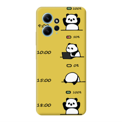 Xiaomi Redmi Note 12 4G My situation at work Yellow Colored Silicone TPU Θήκη