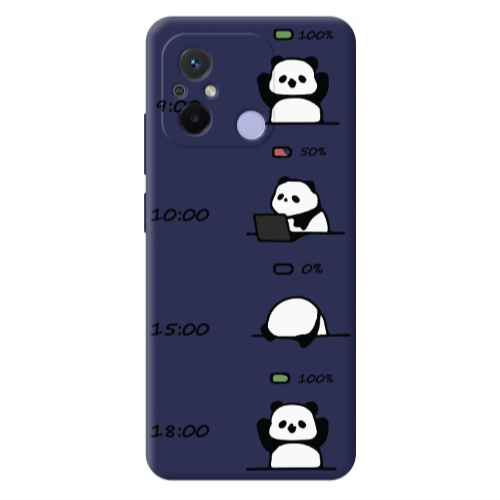 Xiaomi Redmi 12C My situation at work Dark blue Colored Silicone TPU Θήκη
