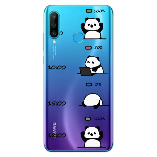 Huawei P30 Lite My situation at work Transparent Silicone TPU Θήκη