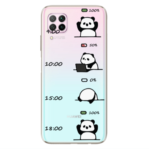 Huawei P40 Lite My situation at work Transparent Silicone TPU Θήκη