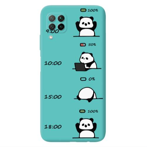 Huawei P40 Lite My situation at work Turquoise Colored Silicone TPU Θήκη