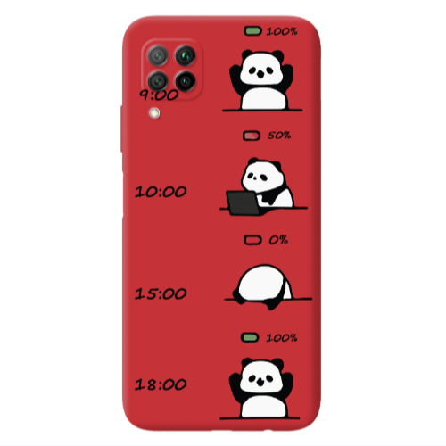 Huawei P40 Lite My situation at work Red Colored Silicone TPU Θήκη