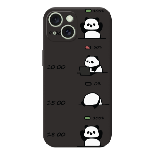 Apple iPhone 15 My situation at work Black Colored Silicone TPU Θήκη