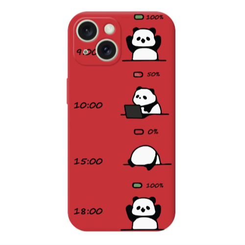 Apple iPhone 15 My situation at work Red Colored Silicone TPU Θήκη