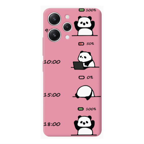 Xiaomi Redmi 12 My situation at work Pink Colored Silicone TPU Θήκη