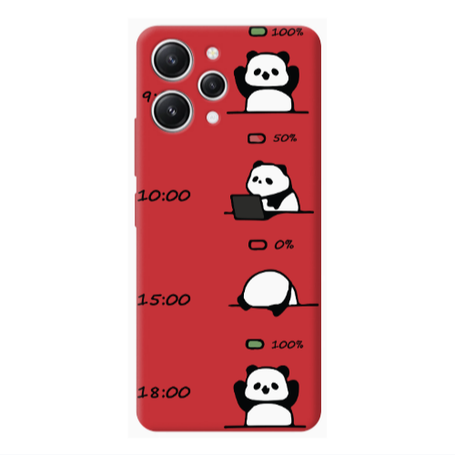 Xiaomi Redmi 12 My situation at work Red Colored Silicone TPU Θήκη