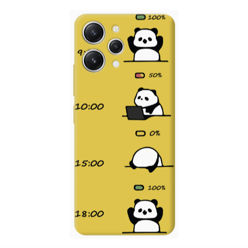 Xiaomi Redmi 12 My situation at work Yellow Colored Silicone TPU Θήκη