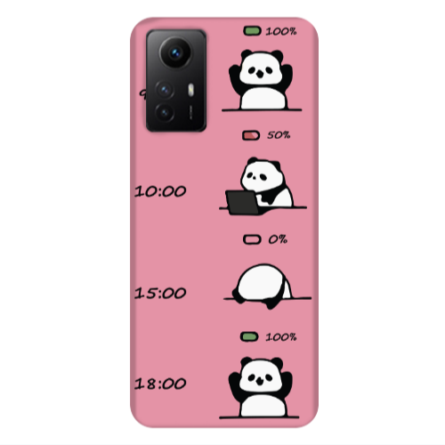 Xiaomi Redmi Note 12s My situation at work Pink Colored Silicone TPU Θήκη