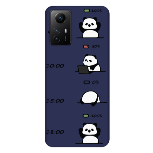 Xiaomi Redmi Note 12s My situation at work Dark blue Colored Silicone TPU Θήκη