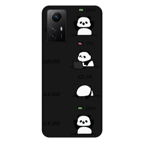 Xiaomi Redmi Note 12s My situation at work Black Colored Silicone TPU Θήκη