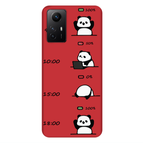 Xiaomi Redmi Note 12s My situation at work Red Colored Silicone TPU Θήκη