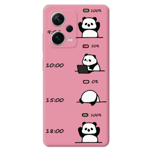 Xiaomi Poco X5 My situation at work Pink Colored Silicone TPU Θήκη