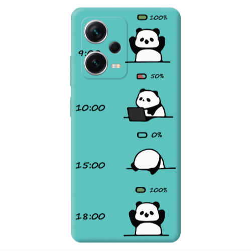 Xiaomi Poco X5 My situation at work Turquoise Colored Silicone TPU Θήκη