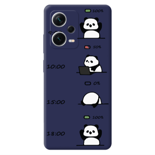Xiaomi Poco X5 My situation at work Dark blue Colored Silicone TPU Θήκη