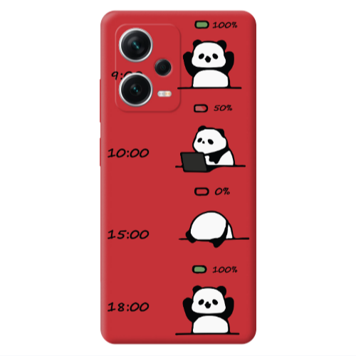 Xiaomi Poco X5 My situation at work Red Colored Silicone TPU Θήκη