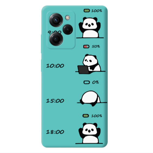 Xiaomi Poco X5 Pro My situation at work Turquoise Colored Silicone TPU Θήκη