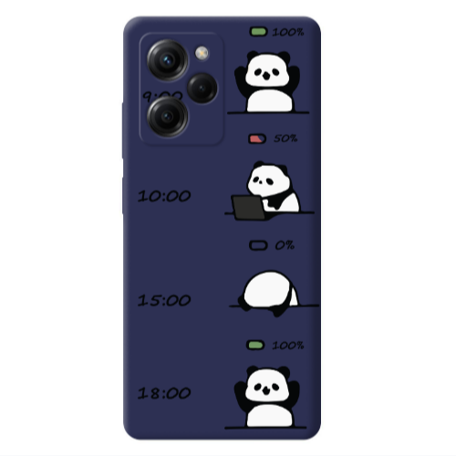 Xiaomi Poco X5 Pro My situation at work Dark blue Colored Silicone TPU Θήκη
