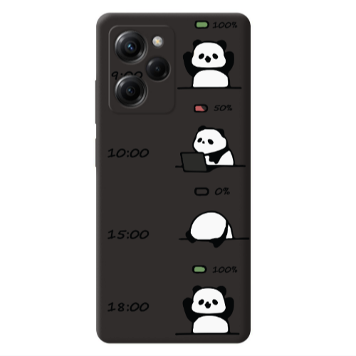 Xiaomi Poco X5 Pro My situation at work Black Colored Silicone TPU Θήκη