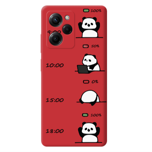 Xiaomi Poco X5 Pro My situation at work Red Colored Silicone TPU Θήκη