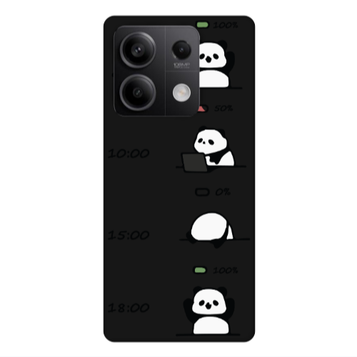 Xiaomi Redmi Note 13 5G My situation at work Black Colored Silicone TPU Θήκη