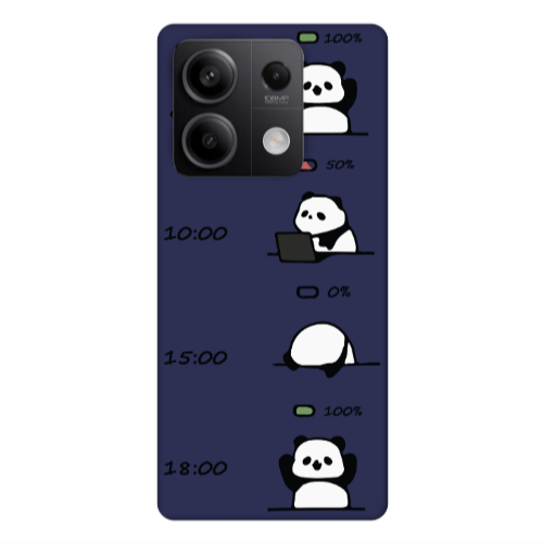 Xiaomi Redmi Note 13Pro 5G My situation at work Dark blue Colored Silicone TPU Θήκη