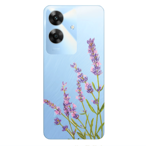 Realme Note 60 Flowers 8 Transparent Silicone TPU Θήκη