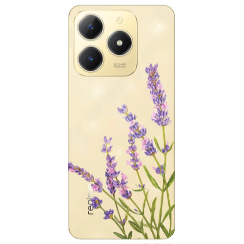 Realme C61 Flowers 8 Transparent Silicone TPU Θήκη