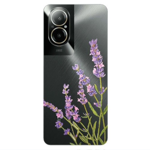 Realme C67 Flowers 8 Transparent Silicone TPU Θήκη